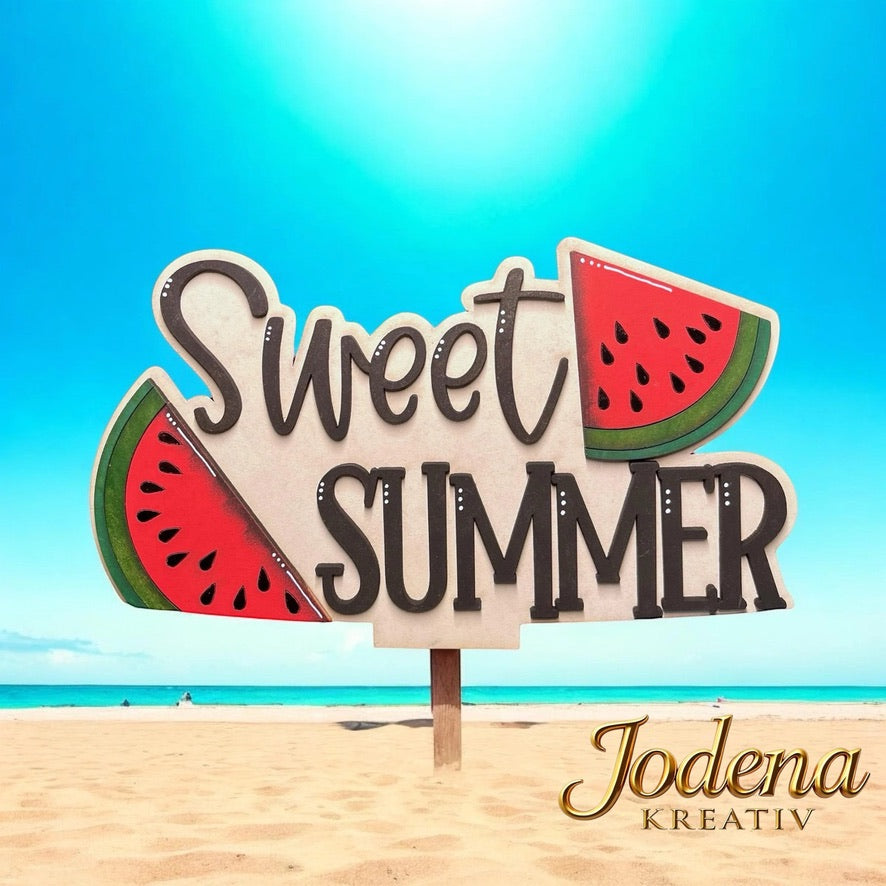 Korbeinsatz "Sweet Summer" – für austauschbaren Dekokorb - Jodena Kreativ