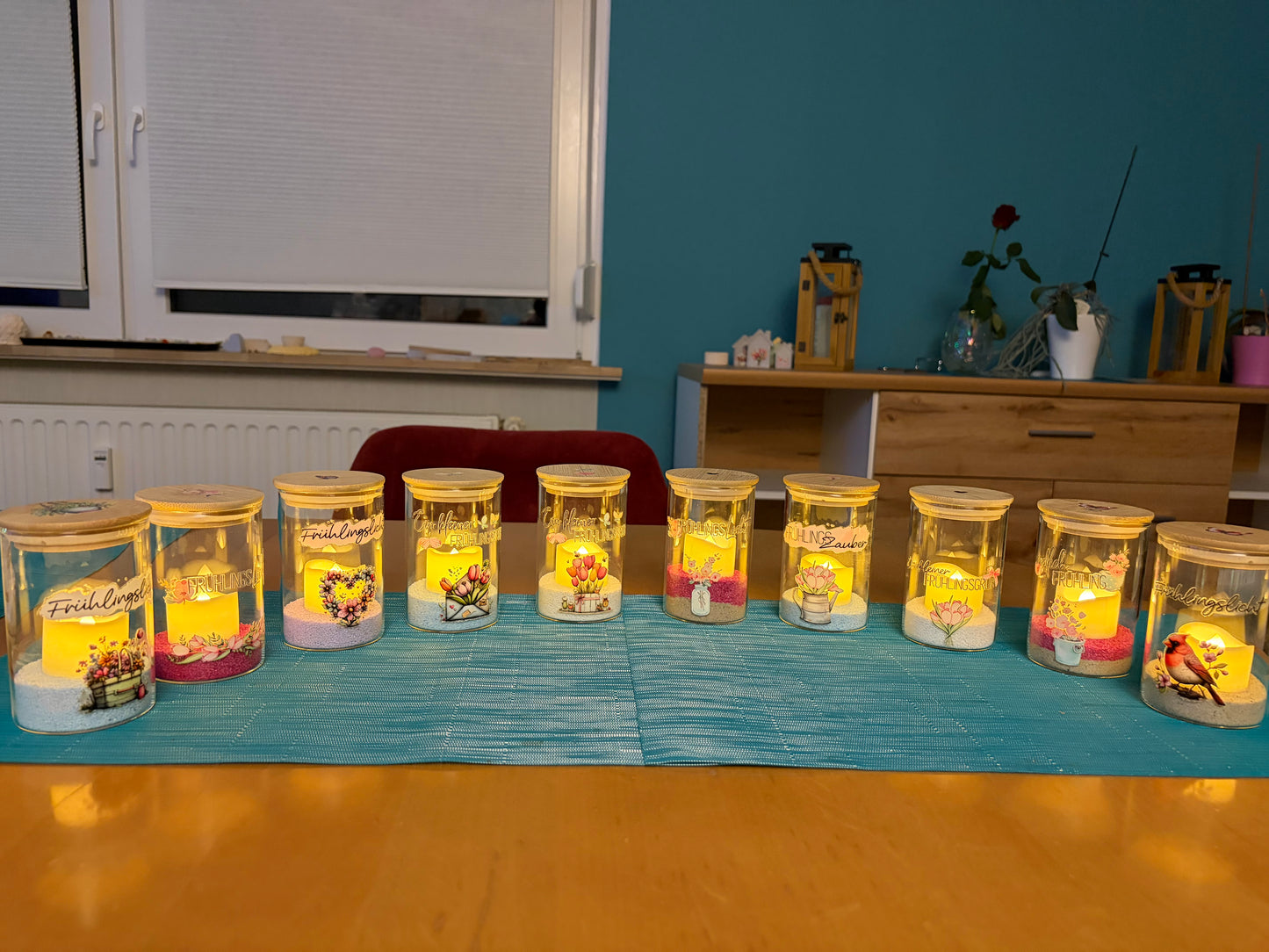 Frühlingslichter beleuchtet
