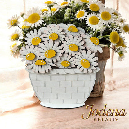  nachhaltige Frühlingsdeko für Zuhause, Osterdeko aus Holz mit Blumenmotiv, handgefertigte Frühlingsdeko aus Holz, Gänseblümchen Dekoration für den Tisch, Blumen Korbeinsatz für dekorative Körbe, Landhausstil Frühlingsdeko aus Holz, romantische Holzdeko mit Blumenmotiv, umweltfreundliche Osterdeko für Frauen, nachhaltige Tischdeko mit Blumen, dekorative Körbeinsatz für Wohnzimmer, handgemachte Blumendeko aus Holz, Frühlingsdeko Geschenk für Mütter, Vintage Deko mit Gänseblümchen, Ostergeschenk für Frauen