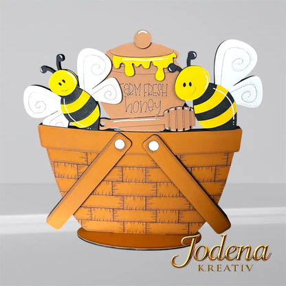 Korbeinsatz_Honigbienen_in_braunem_Dekokorb_schlicht