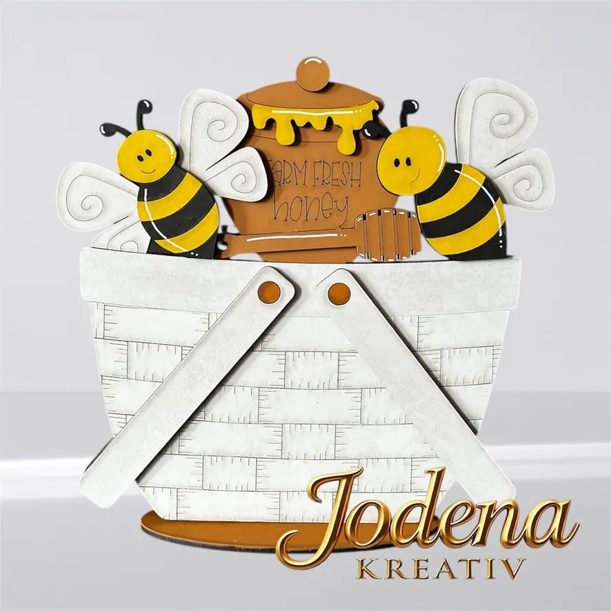 Korbeinsatz_Honigbienen_weisser_Dekokorb_schlicht