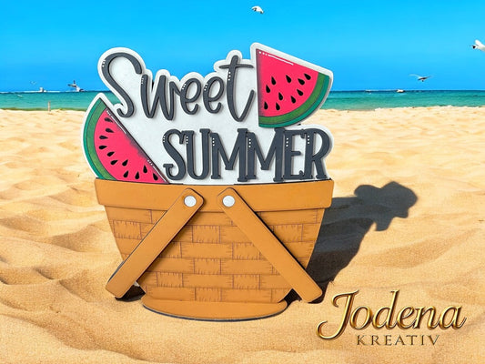 Korbeinsatz "Sweet Summer" – für austauschbaren Dekokorb - Jodena Kreativ
