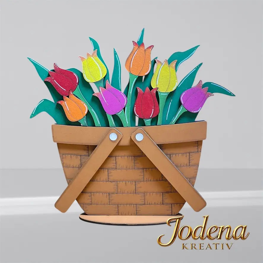 Korbeinsatz_Tulpen_brauner_Dekokorb_schlicht