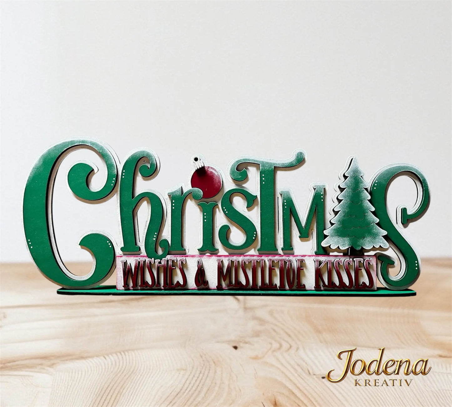 Regalsitter_Christmaswishes_mistletoekisses_aufHolztisch2