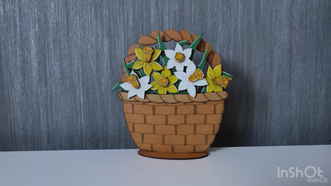 Video für den geflochtenen Dekokorb, Wechsel von Korb-Motiveinsätzen