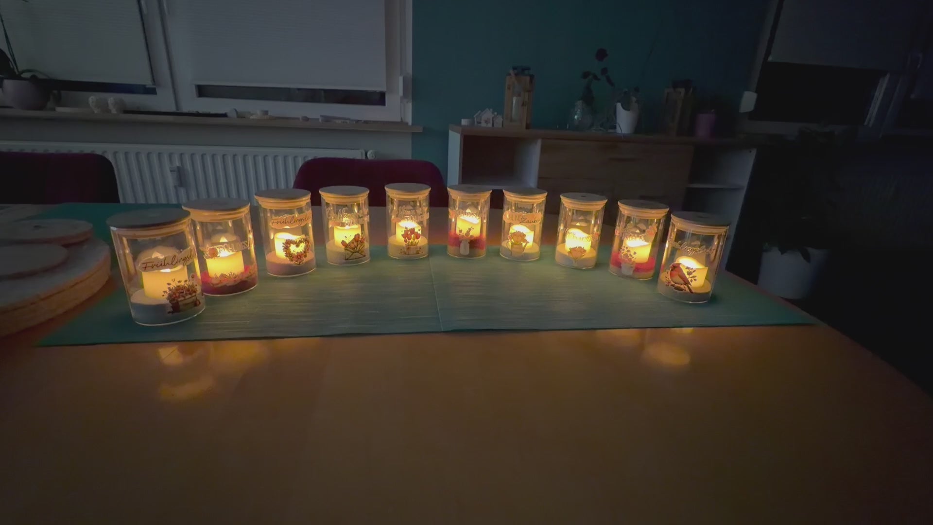 Video beleuchtete Frühlingslichter